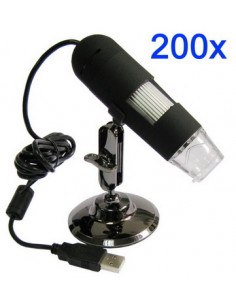 MICROSCOPIO DIGITAL USB 1 3Mpx ZOOM 200x US-132