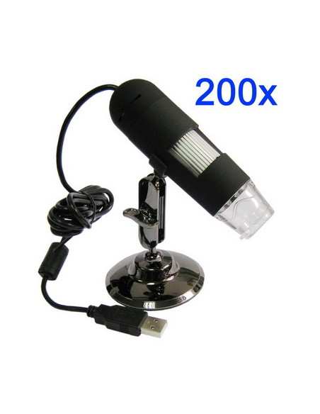 MICROSCOPIO DIGITAL USB 1 3Mpx ZOOM 200x US-132