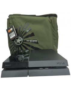 MALETIN CONSOLA PS4 PLAYSTATION DISEÑO 15 6  VERDE