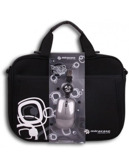 MALETIN PORTATIL DISEÑO 10 1  - 10 2  NEGRO  RATON