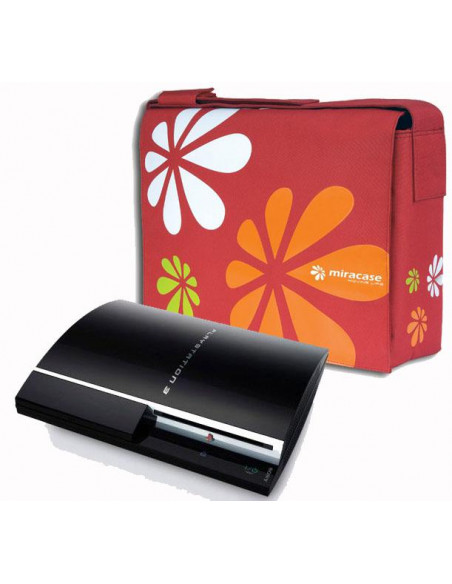 MALETIN CONSOLA PS3 DISEÑO 15 6  COLOR ROJO