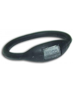 PULSERA RELOJ IONES SILICONA COLOR NEGRA