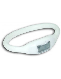 PULSERA RELOJ IONES SILICONA COLOR BLANCA
