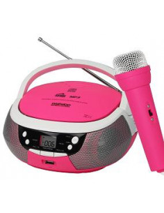 RADIO CD MP3 DAEWOO CON USB DBU-59 KARAOKE ROSA