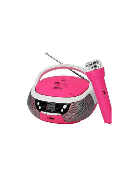 RADIO CD MP3 DAEWOO CON USB DBU-59 KARAOKE ROSA
