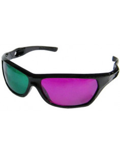 GAFAS ESTEROSCOPICAS 3D BICOLOR  MAGENTA Y VERDE