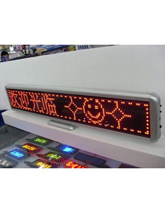 CARTEL LUMINOSO RETULO LED 56X11CM PROGRAMABLE