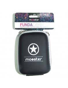 FUNDA SEMIRIGIDA PARA CAMARA DE FOTOS NEGRA