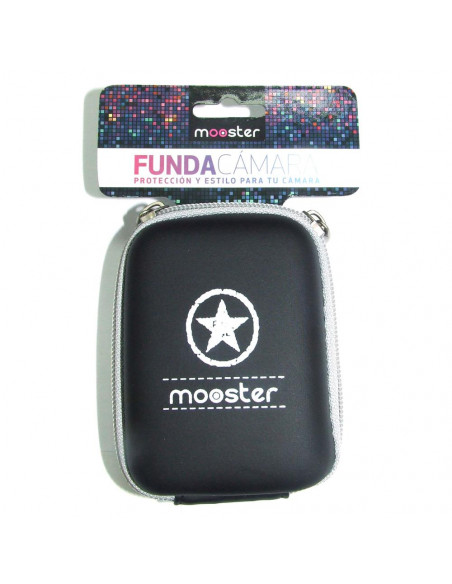 FUNDA SEMIRIGIDA PARA CAMARA DE FOTOS NEGRA