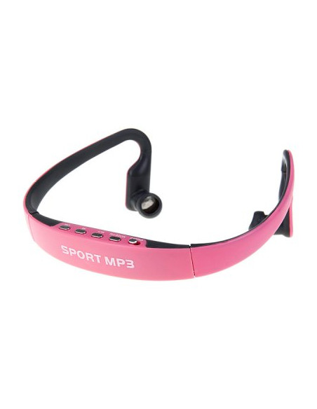 REPRODUCTOR AURICULAR MP3 SPORT ROSA MICROSD