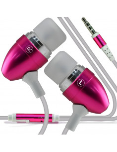 AURICULARES MANOS LIBRES ANDROID PS4 JACK ROSA