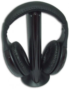 AURICULARES INALAMBRICOS FM ACOLCHADOS 5 EN 1 TV