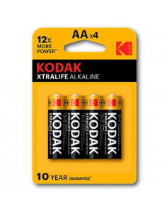PILAS ALCALINAS KODAK EXTRALIFE LR06 AA BLISTER 4U
