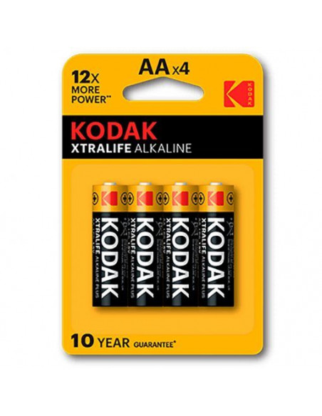 PILAS ALCALINAS KODAK EXTRALIFE LR06 AA BLISTER 4U