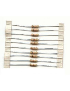 10x RESISTENCIAS 47 OHM 5  1/4W CARBON FILM