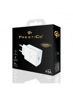 CARGADOR PRESTICO F8A USB-C PD 20W BLANCO