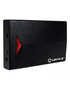 CAJA HDD 3 5  SATA3 USB 3 2 UNYKA USB-C NEGRA