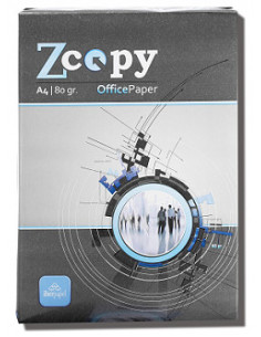 PAPEL A4 ZCOPY 80GR PAQUETE 500H BLANCO IMPRESORA