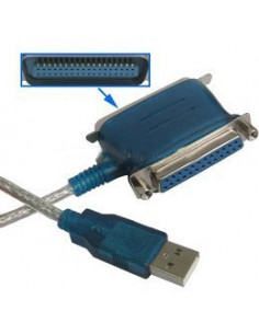ADAPTADOR USB A PARALELO Y CENTRONICS 2 EN 1 USADO