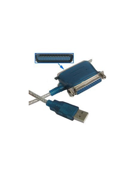 ADAPTADOR USB A PARALELO Y CENTRONICS 2 EN 1 USADO