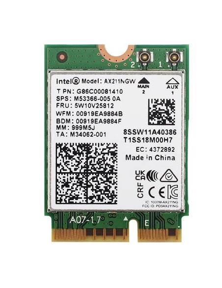 TARJETA DE RED INALÁMBRICA INTEL AX211NGW