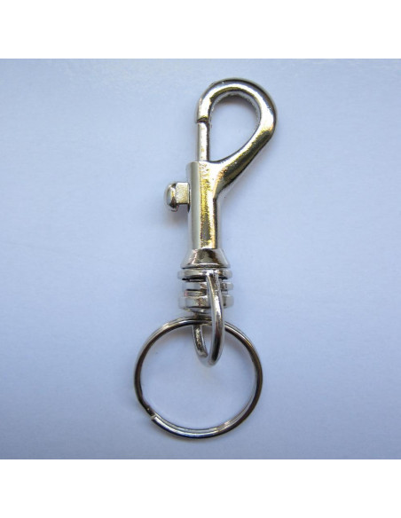 LLAVERO CON CIERRE DE LANGOSTA GIRATORIO