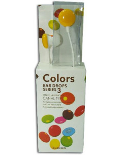 AURICULARES 3 5  MP3/MP4 COLORS SERIES 3 AMARILLO
