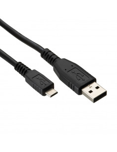 CABLE DATOS Y CARGA USB A MICRO USB 1 5M NEGRO