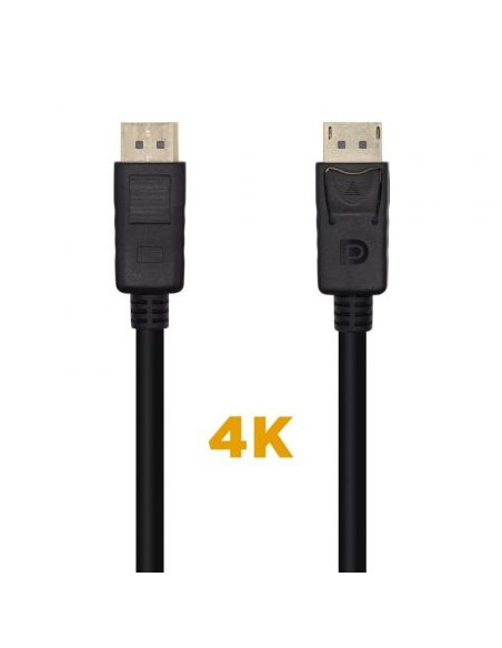 CABLE DISPLAYPORT V1 2 4K AISENS DP MACHO-MACHO 2M