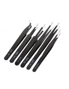 KIT DE 6 PINZAS ANTIESTÁTICA