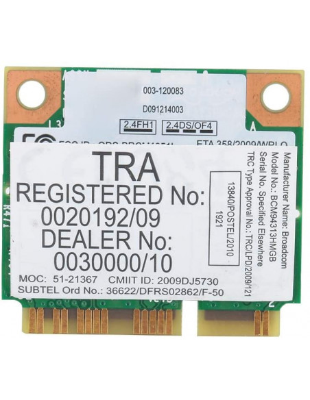 TARJETA INALÁMBRICA WIFI BROADCOM BCM94313HMGB