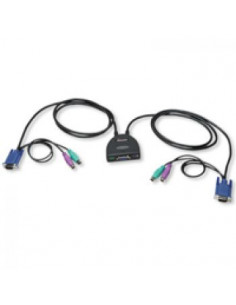 MINI CONMUTADOR KVM DE 2 PUERTOS PS2 USADO