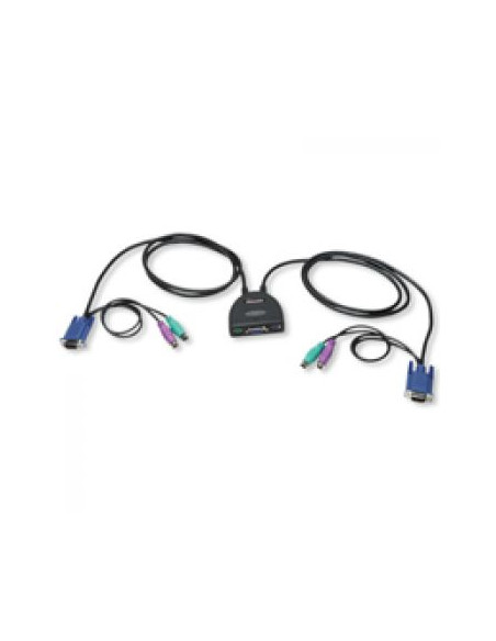 MINI CONMUTADOR KVM DE 2 PUERTOS PS2 USADO