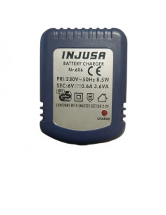 CARGADOR DE BATERÍA INJUSA 6V 0 6A - USADO