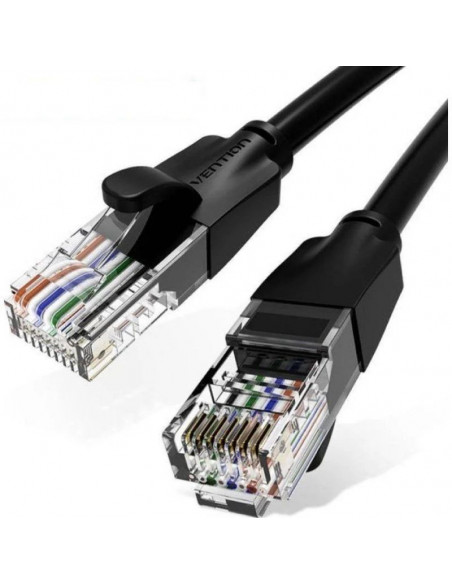 CABLE DE RED RJ45 UTP CAT6 NEGRO VENTION 3M