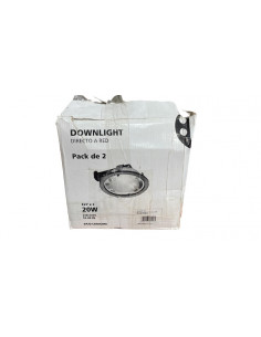 SET 2 DOWNLIGHTS 6  E-27 2*20W BRICOLUX