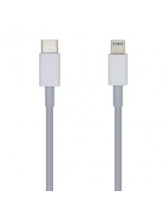 CABLE DATOS Y CARGA USB-C A LIGHTNING 1M AISENS