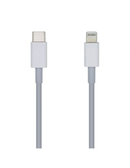CABLE DATOS Y CARGA USB-C A LIGHTNING 1M AISENS