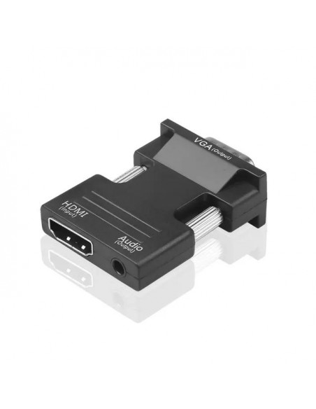 ADAPTADOR HDMI A VGA   AUDIO HDMI2VGA COMPACTO NEG