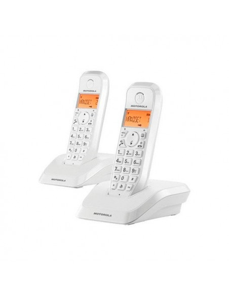 TELEFONO INALAMBRICO DECT MOTOROLA S1202 DUO BLANC