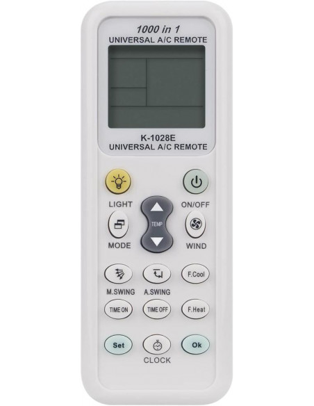 MANDO UNIVERSAL AIRE ACONDICIONADO 1000in1 K-1028E