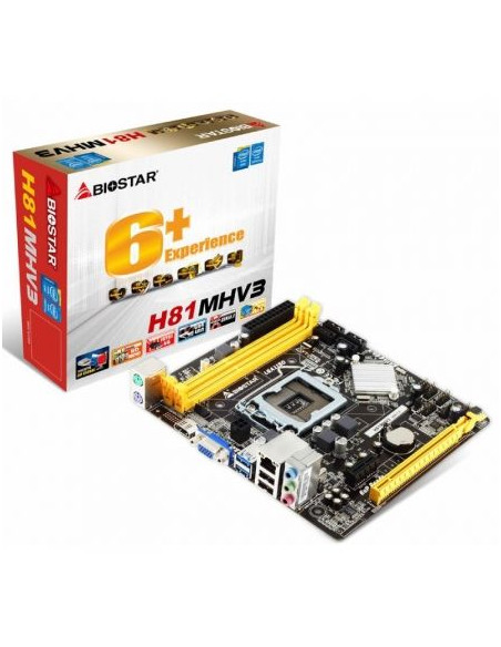 PLACA BASE BIOSTAR H81MHV3 INTEL S1150 LGA1150 4ºG