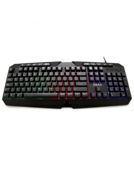 TECLADO GAMING ONAJI YUBI RGB NEGRO USB