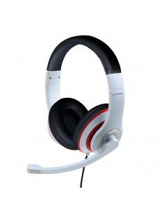AURICULARES GAMING GEMBIRD CON MICROFONO B/N