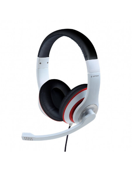 AURICULARES GAMING GEMBIRD CON MICROFONO B/N