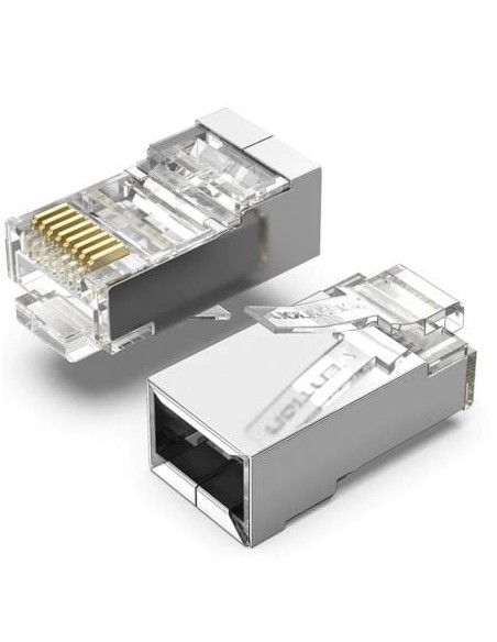 100 CONECTORES RJ45 CAT6 FTP PARA CRIMPAR