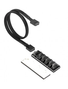 PLACA MULTIPLICADORA 5 VENTILADORES PWM FAN 3/4PIN