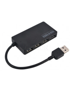 HUB USB 3 0 CON 4 PUERTOS NEGRO SATYCON