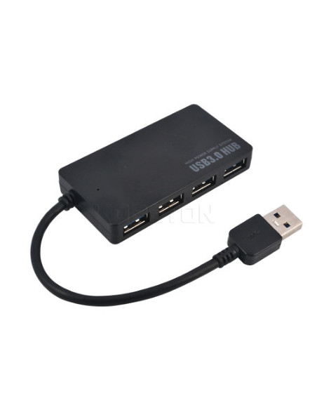HUB USB 3 0 CON 4 PUERTOS NEGRO SATYCON
