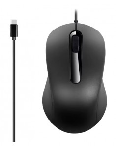 RATON OPTICO USB-C NEGRO CON SCROLL TIPO-C